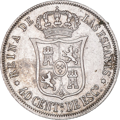 Moneda, 
            
               España, 
            
               Isabel II