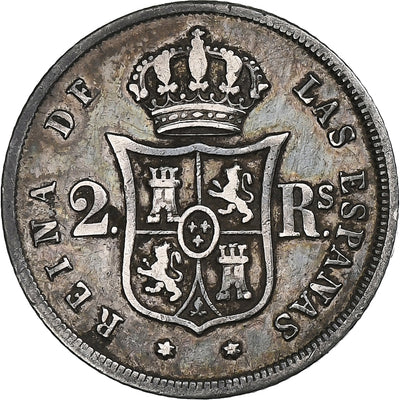 España, 
            
               Isabel II, 
            
               2 Reales