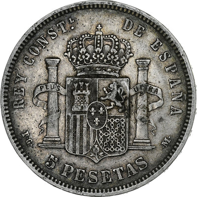 España, 
            
               Alfonso XIII, 
            
               5 Pesetas