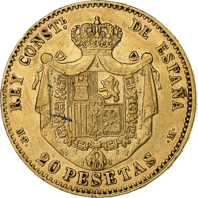 España, 
            
               Alfonso XIII, 
            
               20 Pesetas