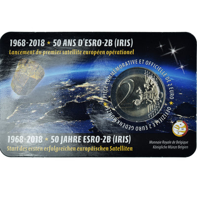 Bélgica, 
            
               2 Euro, 
            
               Satellite ESRO-2B