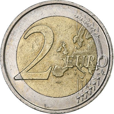 Bélgica, 
            
               2 Euro, 
            
               10 ANS DE L'EURO