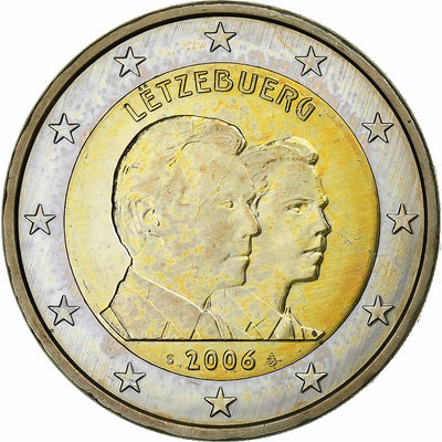 Luxemburgo, 
            
               2 Euro, 
            
               Grand Duc Guillaume