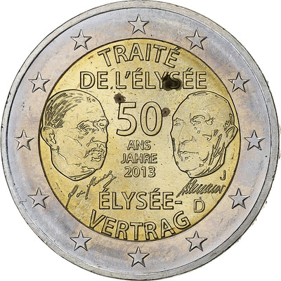 Alemania, 
            
               2 Euro, 
            
               Traité de l'ELYSEE