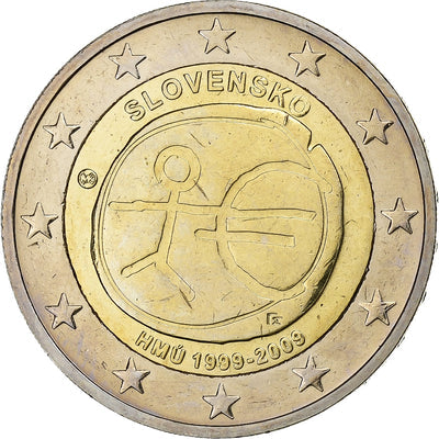 Eslovaquia, 
            
               2 Euro, 
            
               EMU 10th Anniversary