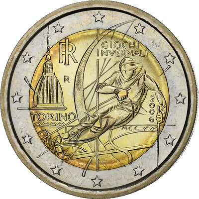 Italia, 
            
               2 Euro, 
            
               Jeux olympiques de Turin