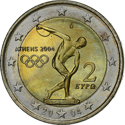 Grecia, 
            
               2 Euro, 
            
               2004