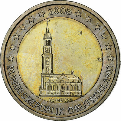 ALEMANIA - REPÚBLICA FEDERAL, 
            
               2 Euro, 
            
               2008