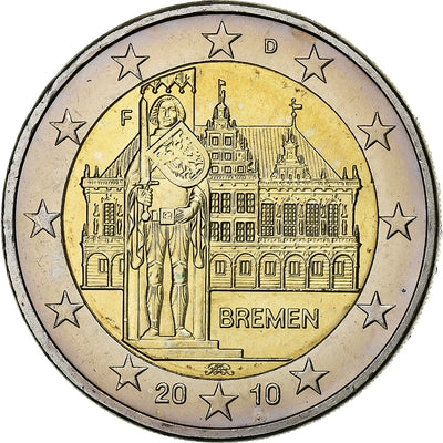 ALEMANIA - REPÚBLICA FEDERAL, 
            
               2 Euro, 
            
               2010