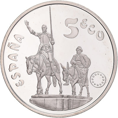 Moneda, 
            
               España, 
            
               5 Ecu