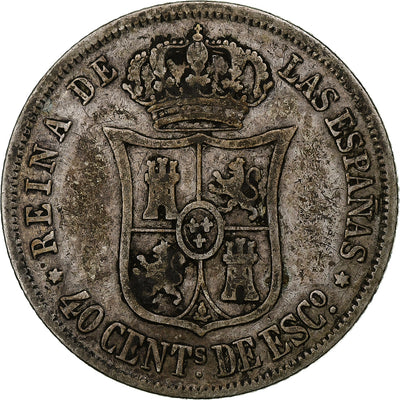 España, 
            
               Isabel II, 
            
               40 Centimos