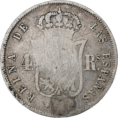 España, 
            
               Isabel II, 
            
               4 Réales