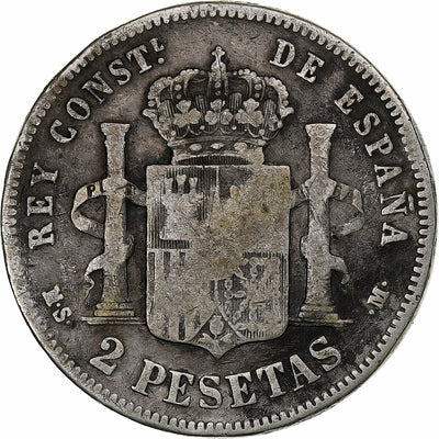 España, 
            
               Alfonso XII, 
            
               2 Pesetas