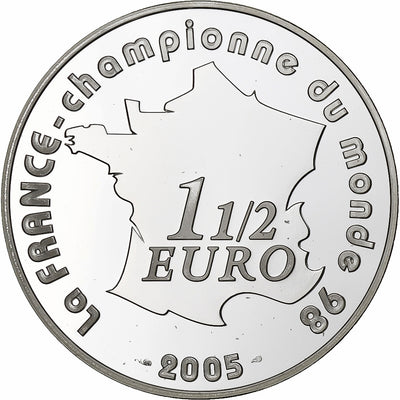 Francia, 
            
               1 1/2 Euro, 
            
               La France - Championne du monde 98