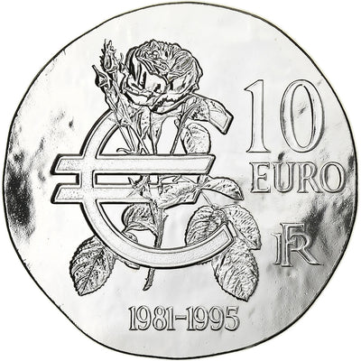 Francia, 
            
               10 Euro, 
            
               François Mitterrand