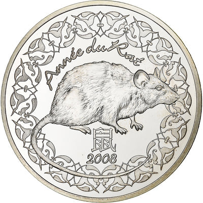 Francia, 
            
               1/4 Euro, 
            
               année du rat