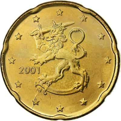 Finlandia, 
            
               20 Euro Cent, 
            
               2001