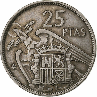 España, 
            
               Caudillo and regent, 
            
               25 Pesetas