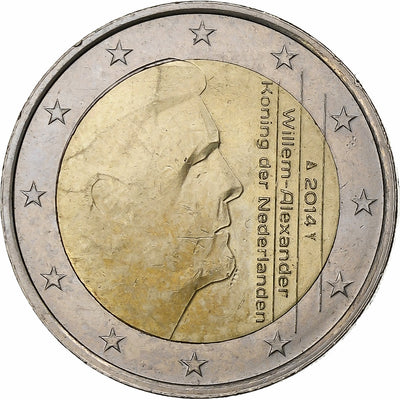 Países Bajos, 
            
               2 Euro, 
            
               Willem-Alexander 2nd map