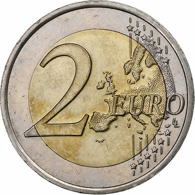 Países Bajos, 
            
               2 Euro, 
            
               Willem-Alexander 2nd map