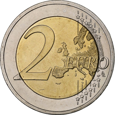 Chipre, 
            
               2 Euro, 
            
               30 Years of European Union Flag