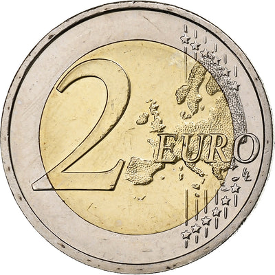 Eslovaquia, 
            
               2 Euro, 
            
               European Union Flag