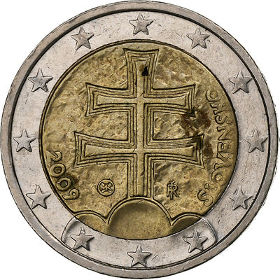 Eslovaquia, 
            
               2 Euro, 
            
               Double Cross