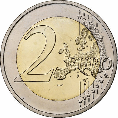 Letonia, 
            
               2 Euro, 
            
               30 ans   Drapeau européen