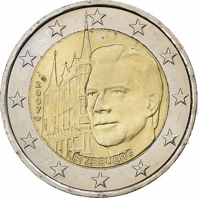 Luxemburgo, 
            
               2 Euro, 
            
               Henri I Palais Grand-Ducal