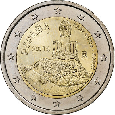 España, 
            
               2 Euro, 
            
               Park Güell