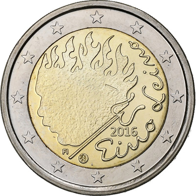 Finlandia, 
            
               2 Euro, 
            
               Eino Leino