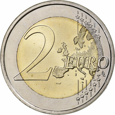 Finlandia, 
            
               2 Euro, 
            
               European Union Flag