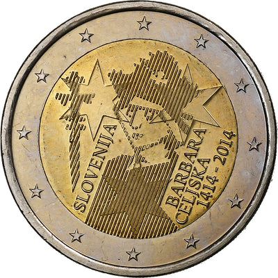 Eslovenia, 
            
               2 Euro, 
            
               Barbara of Celje