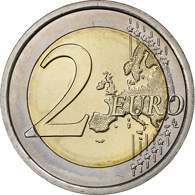 Eslovenia, 
            
               2 Euro, 
            
               30 Years of European Union Flag