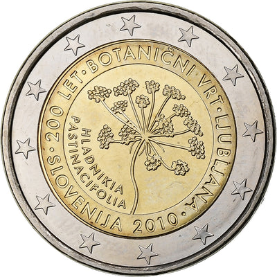 Eslovenia, 
            
               2 Euro, 
            
               Ljubljana Botanical Garden