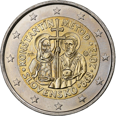 Eslovaquia, 
            
               2 Euro, 
            
               Constantine and Methodius