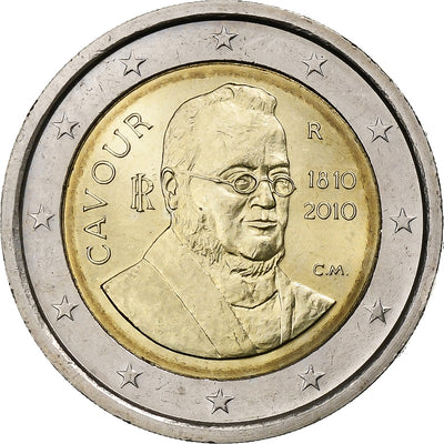 Italia, 
            
               2 Euro, 
            
               Count of Cavour