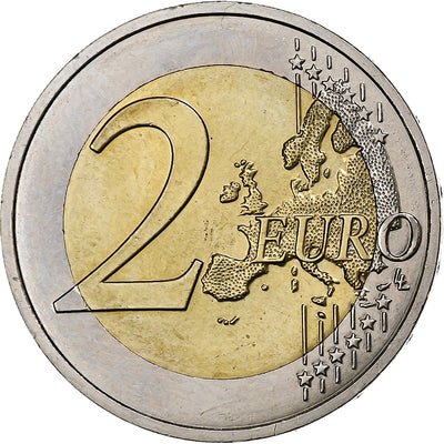 Francia, 
            
               2 Euro, 
            
               Auguste Rodin