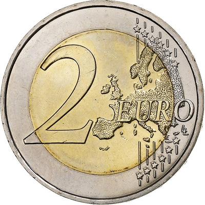 Francia, 
            
               2 Euro, 
            
               30 Years of European Union Flag