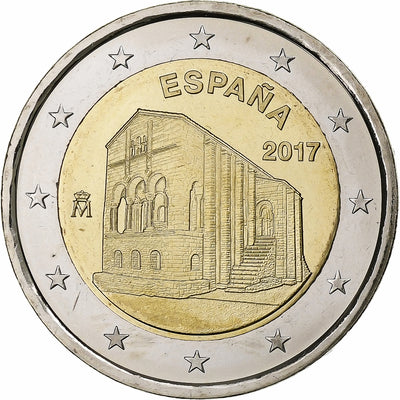 España, 
            
               2 Euro, 
            
               Churches of the Kingdom of Asturias