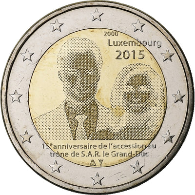 Luxemburgo, 
            
               2 Euro, 
            
               Henri I Accession