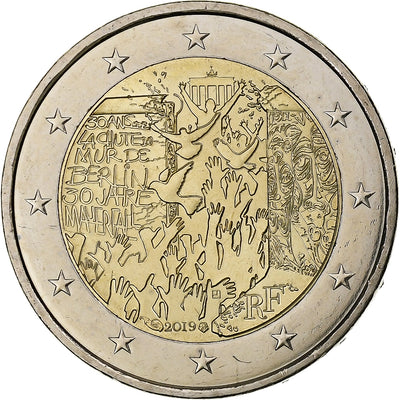 Francia, 
            
               Berlin Wall, 
            
               2 Euro