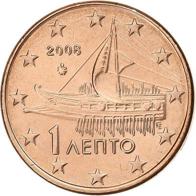 Grecia, 
            
               Euro Cent, 
            
               2008