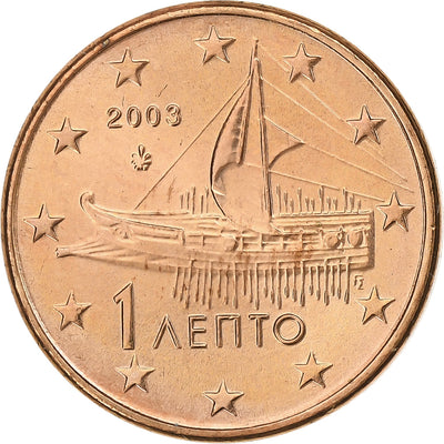 Grecia, 
            
               Euro Cent, 
            
               2003