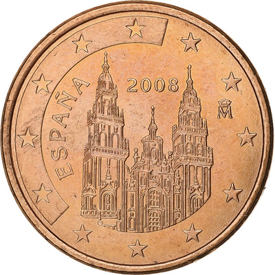 España, 
            
               5 Euro Cent, 
            
               2008