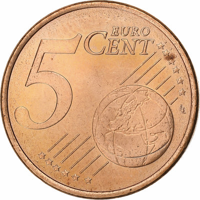 España, 
            
               5 Euro Cent, 
            
               2008