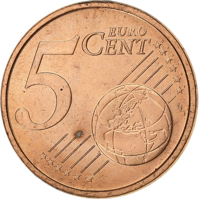 Italia, 
            
               5 Euro Cent, 
            
               2008