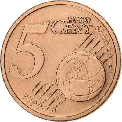 Italia, 
            
               5 Euro Cent, 
            
               2002