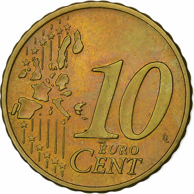 Irlanda, 
            
               10 Euro Cent, 
            
               2002