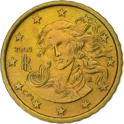 Italia, 
            
               10 Euro Cent, 
            
               2002